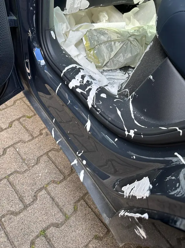 Farbunfall im Innenraum, Vorher